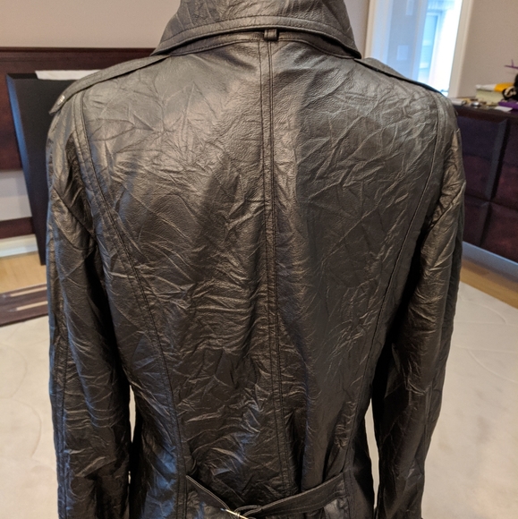 NWT Black Faux Leather Jacket - Picture 2 of 6